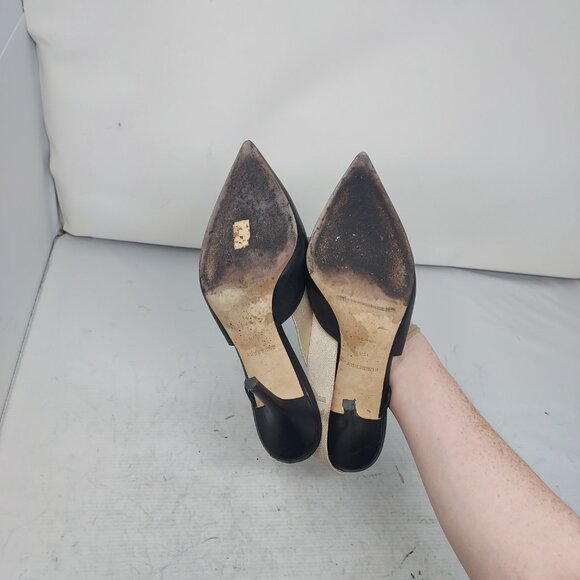Burberry Maria Logo Slingback Pointy Toe Pump - Picture 2 of 12